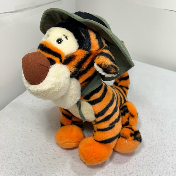 Disney Other - Vintage Disneyland Safari Tigger 14" Plush Stuffed Toy Walt Disney World